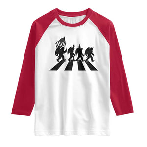 Funny Patriotic Mothman Raglan Shirt Cryptid Lover Gift TS12 White Red Print Your Wear
