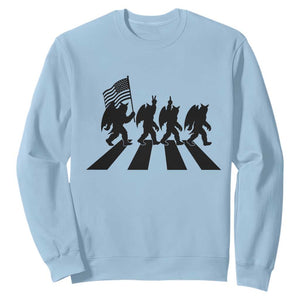 Funny Patriotic Mothman Sweatshirt Cryptid Lover Gift TS12 Light Blue Print Your Wear