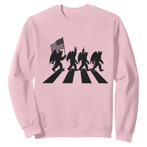 Funny Patriotic Mothman Sweatshirt Cryptid Lover Gift TS12 Light Pink Print Your Wear