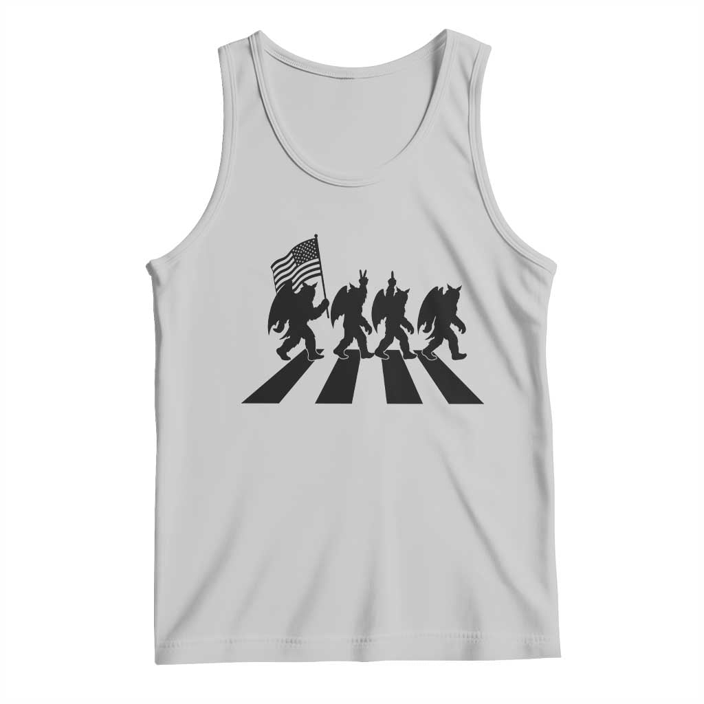 Funny Patriotic Mothman Tank Top Cryptid Lover Gift TS12 Ash Print Your Wear