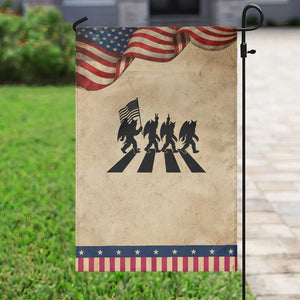 Funny Patriotic Mothman Garden Flag Cryptid Lover Gift TS12 Vintage Rustic Tan Navy Print Your Wear
