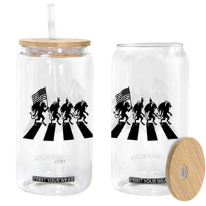 Patriotic Jersey Devil Glass Can New Jersey Cryptid Gift TS12 Print Your Wear