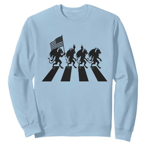 Patriotic Jersey Devil Sweatshirt New Jersey Cryptid Gift TS12 Light Blue Print Your Wear