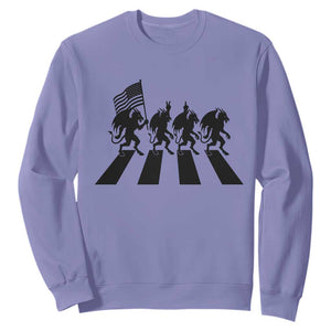 Patriotic Jersey Devil Sweatshirt New Jersey Cryptid Gift TS12 Violet Print Your Wear