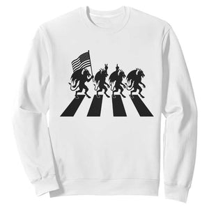 Patriotic Jersey Devil Sweatshirt New Jersey Cryptid Gift TS12 White Print Your Wear