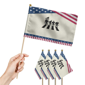 Patriotic Jersey Devil Patriotic Handheld Flag New Jersey Cryptid Gift TS12 Print Your Wear