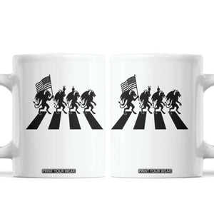 Patriotic Jersey Devil Coffee Mug New Jersey Cryptid Gift TS12 White Print Your Wear