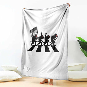 Patriotic Chupacabra Throw Blanket Funny Cryptid Lover Gift TS12 Print Your Wear