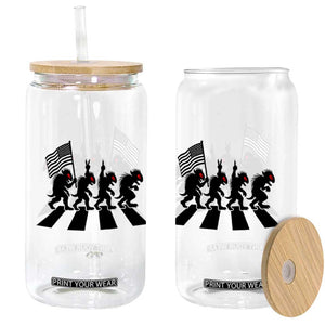 Patriotic Chupacabra Glass Can Funny Cryptid Lover Gift TS12 Print Your Wear