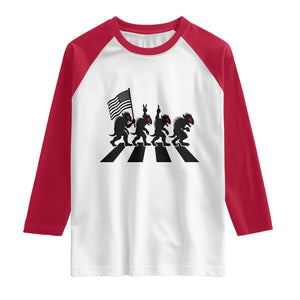 Patriotic Chupacabra Raglan Shirt Funny Cryptid Lover Gift TS12 White Red Print Your Wear
