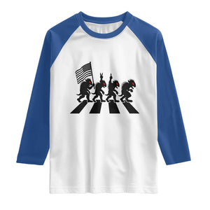 Patriotic Chupacabra Raglan Shirt Funny Cryptid Lover Gift TS12 White Royal Print Your Wear