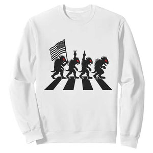 Patriotic Chupacabra Sweatshirt Funny Cryptid Lover Gift TS12 White Print Your Wear