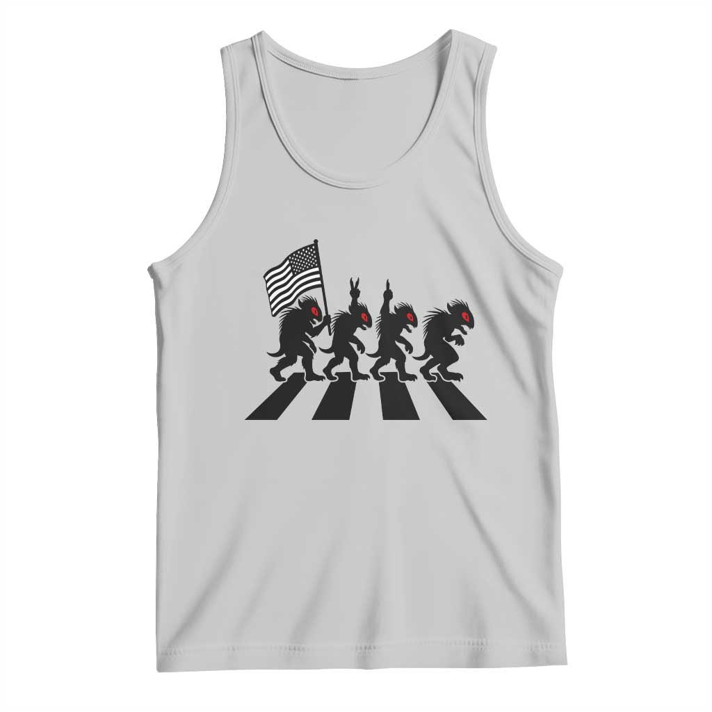 Patriotic Chupacabra Tank Top Funny Cryptid Lover Gift TS12 Ash Print Your Wear