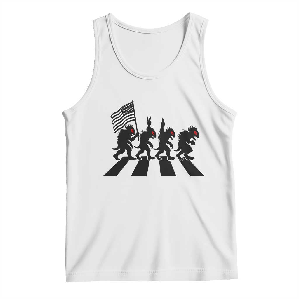 Patriotic Chupacabra Tank Top Funny Cryptid Lover Gift TS12 White Print Your Wear