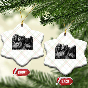Cryptid Mount Rushmore Ceramic Ornament Bigfoot Mothman Jersey Devil Chupacabra TS12 Print Your Wear