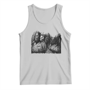 Cryptid Mount Rushmore Tank Top Bigfoot Mothman Jersey Devil Chupacabra TS12 Ash Print Your Wear