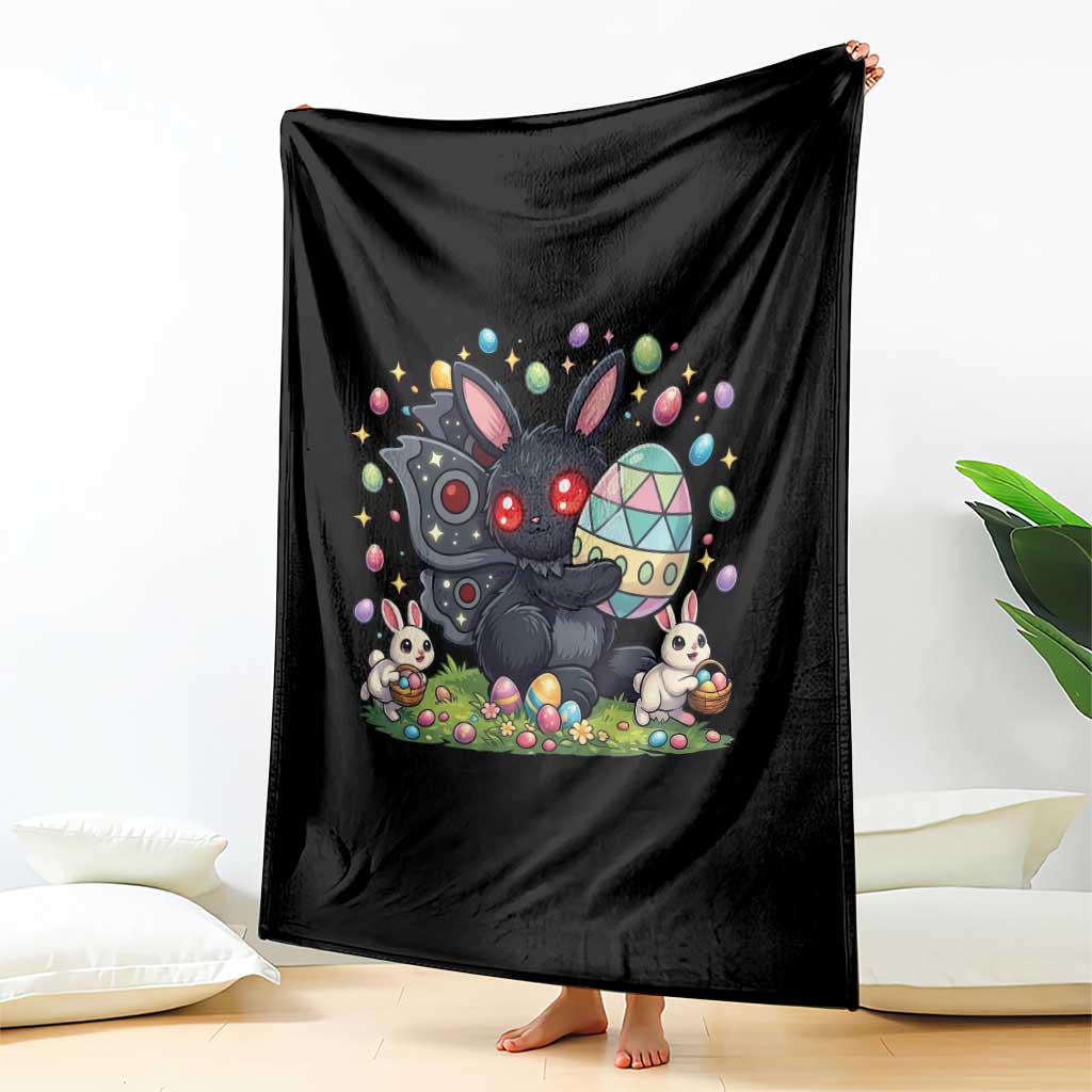 Funny Mothman Easter Bunny Ears Throw Blanket Cryptid Lover Gift TS12 Print Your Wear