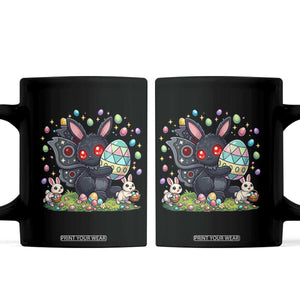 Funny Mothman Easter Bunny Ears Coffee Mug Cryptid Lover Gift TS12 Black Print Your Wear