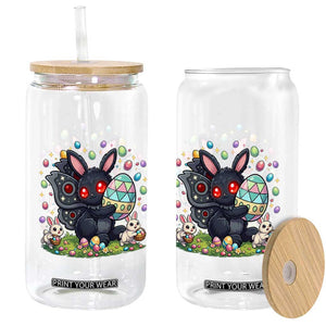 Funny Mothman Easter Bunny Ears Glass Can Cryptid Lover Gift TS12 Print Your Wear