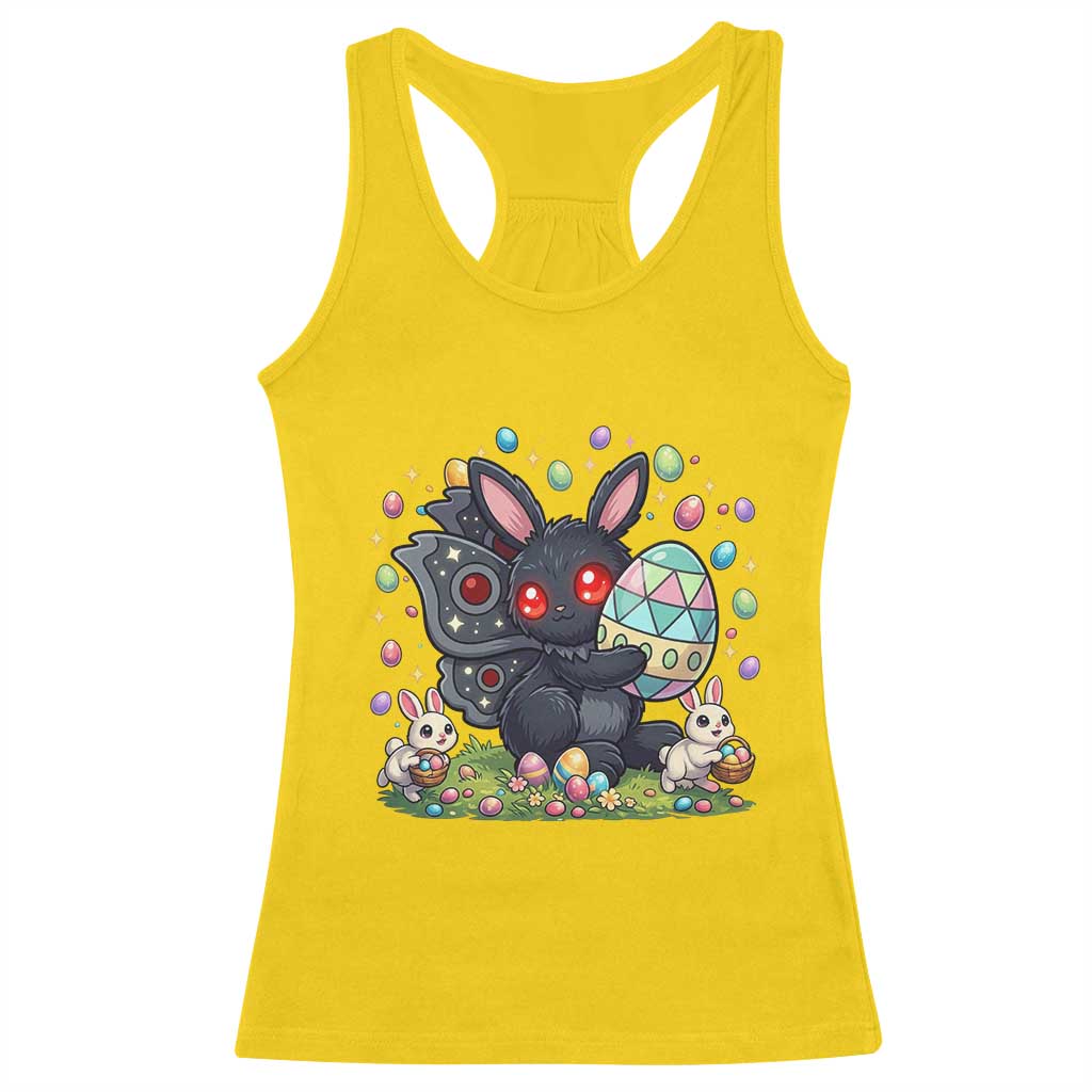 Funny Mothman Easter Bunny Ears Racerback Tank Top Cryptid Lover Gift TS12 Daisy Print Your Wear