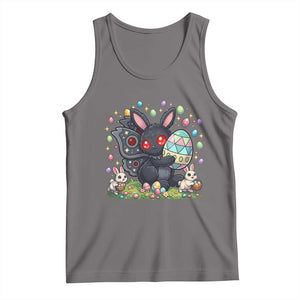 Funny Mothman Easter Bunny Ears Tank Top Cryptid Lover Gift TS12 Deep Heather Print Your Wear