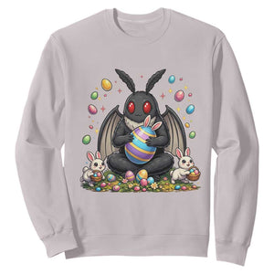 Mothman Easter Bunny Sweatshirt Funny West Virginia Cryptid Lover Gift TS12 Ice Gray Print Your Wear