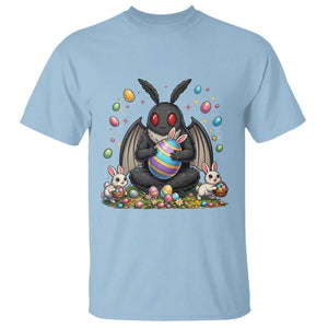 Mothman Easter Bunny T Shirt Funny West Virginia Cryptid Lover Gift TS12 Light Blue Print Your Wear