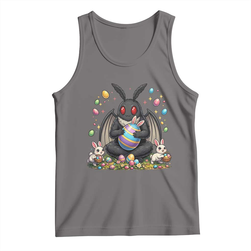Mothman Easter Bunny Tank Top Funny West Virginia Cryptid Lover Gift TS12 Deep Heather Print Your Wear