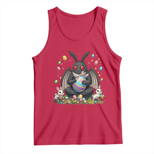 Mothman Easter Bunny Tank Top Funny West Virginia Cryptid Lover Gift TS12 Red Print Your Wear