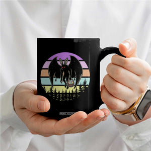 Retro Sunset Mothman Easter Egg Hunt Coffee Mug Cryptid Lover Gift TS12 Print Your Wear