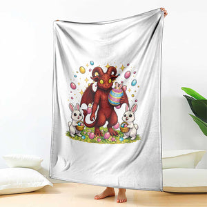 Jersey Devil Easter Egg Hunt Throw Blanket Funny Pine Barrens Folklore Gift TS12 Print Your Wear