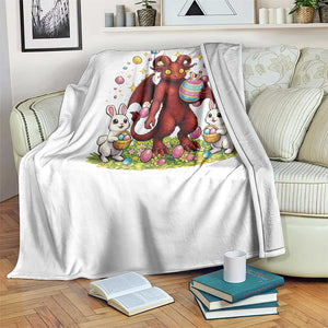 Jersey Devil Easter Egg Hunt Throw Blanket Funny Pine Barrens Folklore Gift TS12 Print Your Wear