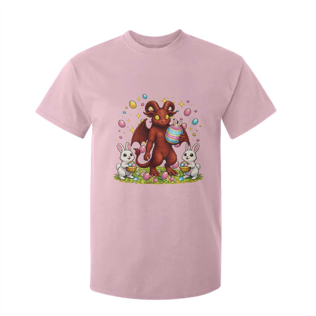 Jersey Devil Easter Egg Hunt T Shirt For Kid Funny Pine Barrens Folklore Gift TS12 Light Pink Print Your Wear