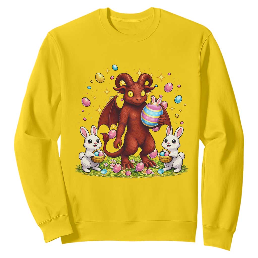 Jersey Devil Easter Egg Hunt Sweatshirt Funny Pine Barrens Folklore Gift TS12 Daisy Print Your Wear