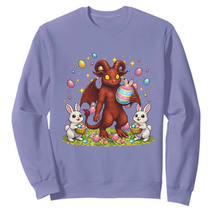 Jersey Devil Easter Egg Hunt Sweatshirt Funny Pine Barrens Folklore Gift TS12 Violet Print Your Wear