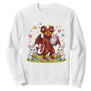 Jersey Devil Easter Egg Hunt Sweatshirt Funny Pine Barrens Folklore Gift TS12 White Print Your Wear
