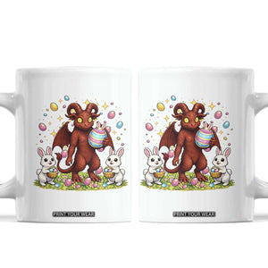 Jersey Devil Easter Egg Hunt Coffee Mug Funny Pine Barrens Folklore Gift TS12 White Print Your Wear