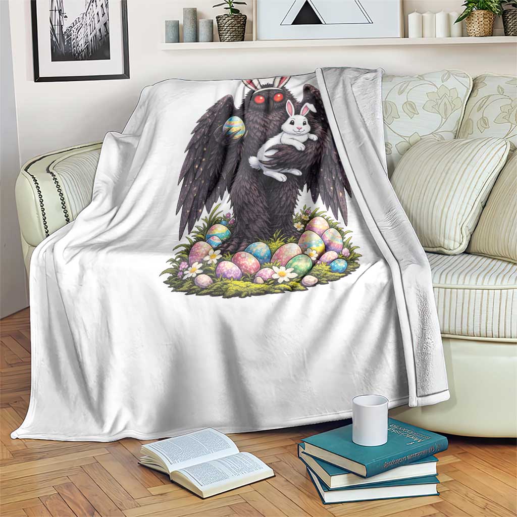 Funny Mothman Bunny Ears Throw Blanket Point Pleasant Cryptid Lover Gift TS12 Print Your Wear