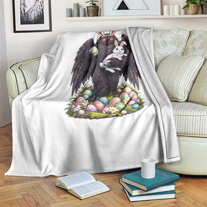 Funny Mothman Bunny Ears Throw Blanket Point Pleasant Cryptid Lover Gift TS12 Print Your Wear