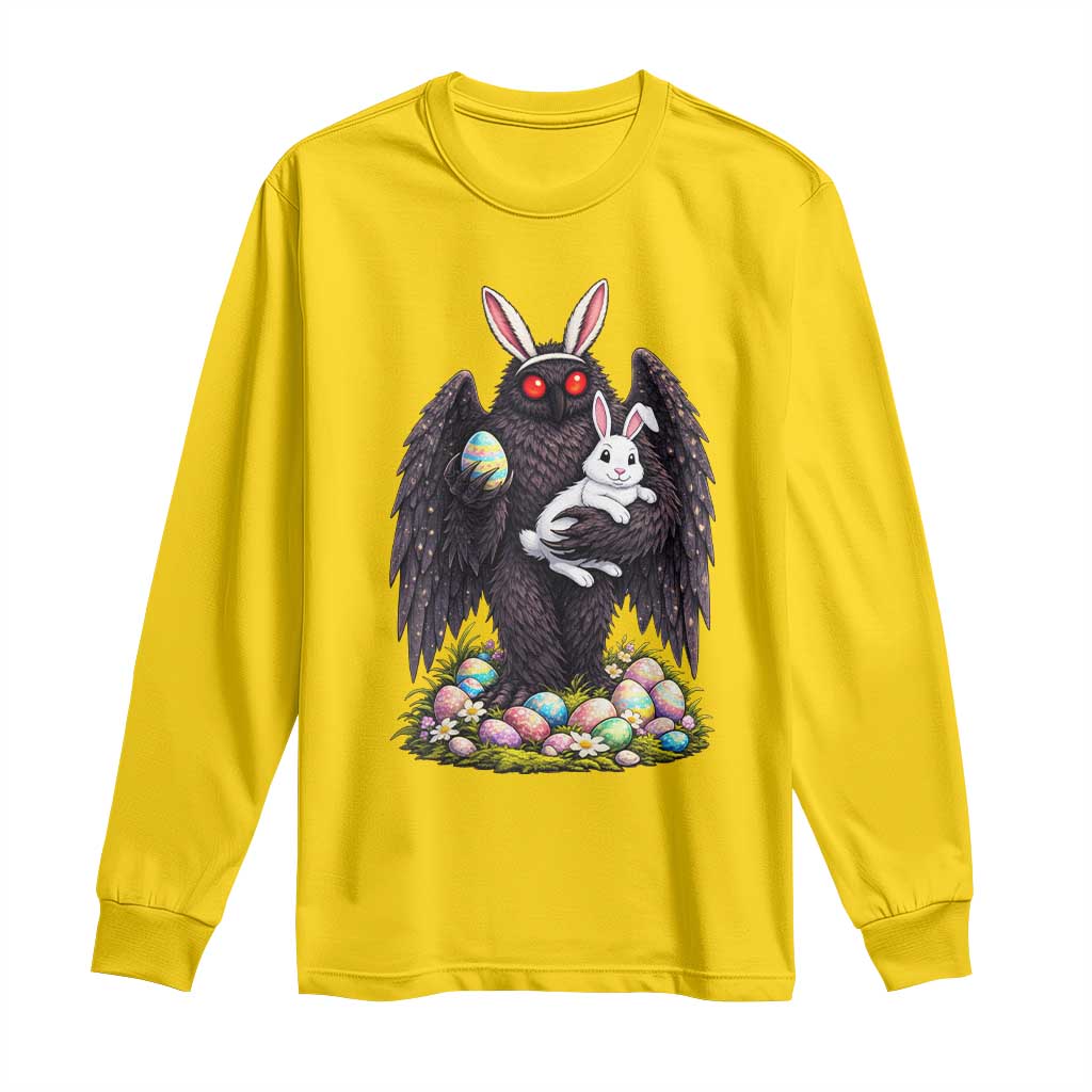Funny Mothman Bunny Ears Long Sleeve Shirt Point Pleasant Cryptid Lover Gift TS12 Daisy Print Your Wear