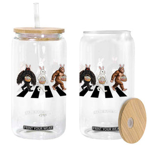 Funny Easter Bunny Bigfoot Mothman Glass Can Cryptid Lover Gift TS12 Print Your Wear