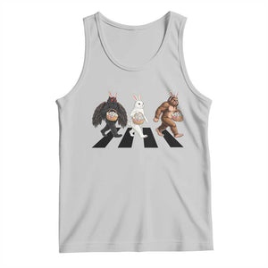 Funny Easter Bunny Bigfoot Mothman Tank Top Cryptid Lover Gift TS12 Ash Print Your Wear