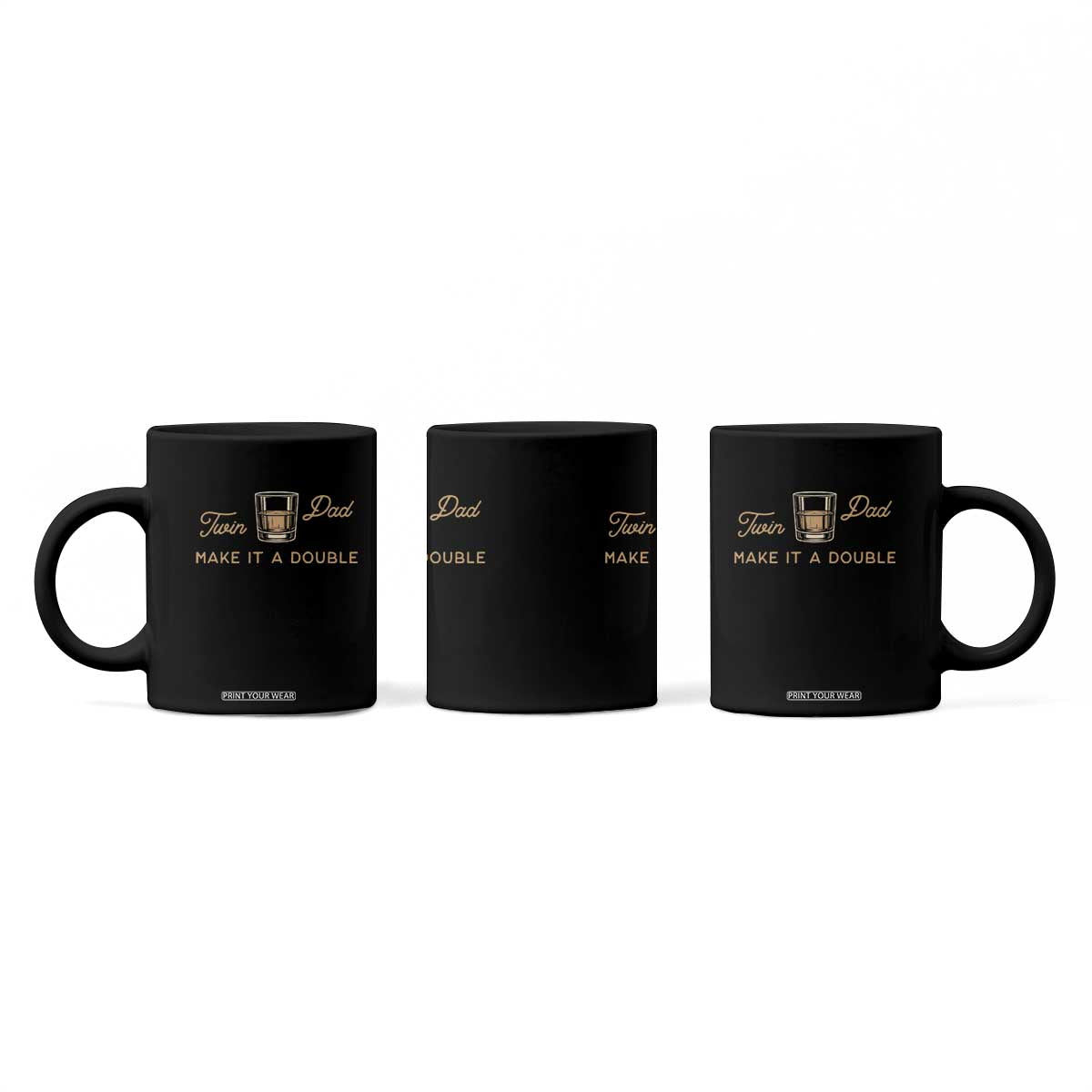 Make It A Double Twin Dad Coffee Mug Expecting Fathers Day Gift TS12 Print Your Wear