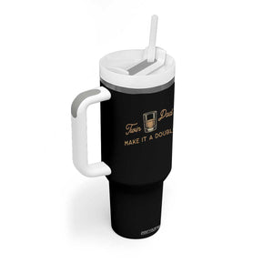 Make It A Double Twin Dad Tumbler With Handle Expecting Fathers Day Gift TS12 Print Your Wear