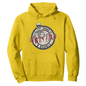 Funny Skeleton Twin Dad Make It A Double Hoodie Expecting Fathers Day Gift TS12 Daisy Print Your Wear