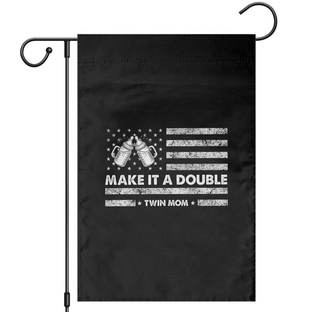 Twin Mom Garden Flag Make It A Double Patriotic USA Flag Gift TS12 Black Print Your Wear