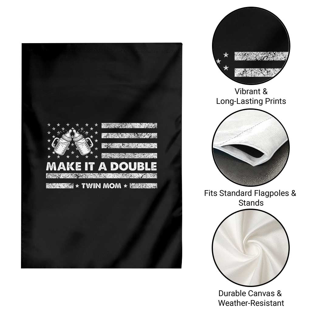 Twin Mom Garden Flag Make It A Double Patriotic USA Flag Gift TS12 Print Your Wear