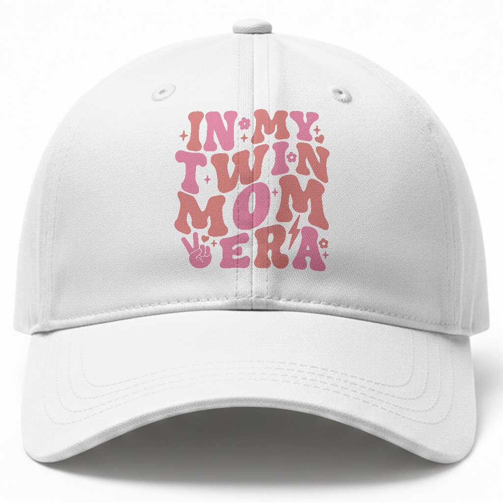 In My Twin Mom Era Baseball Cap Funny Mama Twin Pregnancy Announcement TS12 Print Your Wear