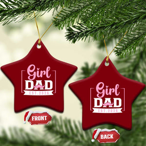 Girl Dad Est 2026 Ceramic Ornament Proud New Dad Gift TS12 Print Your Wear