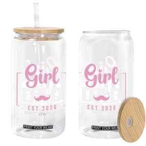 Girl Dad Est 2026 Glass Can Proud New Dad Gift TS12 Print Your Wear